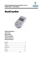 Davita SunCounter User Manual предпросмотр