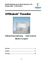 Davita VITAclock Traveller User Manual preview