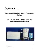 Preview for 1 page of Davnor SA 60 Installation, Operation & Maintenance Manual