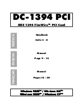 Dawicontrol DC-1394 PCI Manual preview