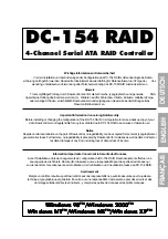 Dawicontrol DC-154 RAID Manual preview