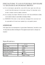 Preview for 2 page of Dawlance DW-131HP Owner'S Manual