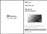 Dawlance DW 2810 C Owner'S Manual preview