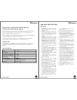 Предварительный просмотр 2 страницы Dawlance DW-295 Instruction Manual