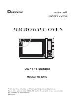 Предварительный просмотр 1 страницы Dawlance DW-391 HZ Owner'S Manual