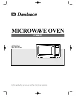 Dawlance DW-631 Operating Instructions Manual preview