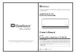 Preview for 1 page of Dawlance Econo Plus 15 Owner'S Manual