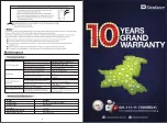 Preview for 3 page of Dawlance Spinner DS 6000 C Owner'S Manual