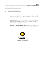 Preview for 4 page of Dawnco P37F Installation Manual