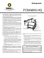 Preview for 3 page of Dawnco PCMA860-HQ Installation And Operation Manual