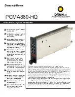 Preview for 4 page of Dawnco PCMA860-HQ Installation And Operation Manual