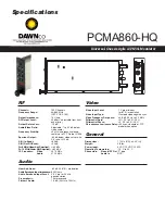 Preview for 5 page of Dawnco PCMA860-HQ Installation And Operation Manual