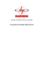 Предварительный просмотр 22 страницы Dawson 5600D EMV550v3 Operator'S Instructions/Spare Parts List