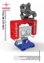 Preview for 1 page of Dawson EMV-220 METRIC Operator'S Instructions/Spare Parts List