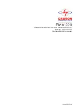 Preview for 3 page of Dawson EMV-220 METRIC Operator'S Instructions/Spare Parts List