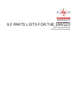 Preview for 31 page of Dawson EMV-220 METRIC Operator'S Instructions/Spare Parts List