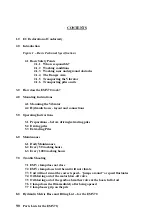 Preview for 3 page of Dawson EMV-70 METRIC Operator'S Instructions/Spare Parts List