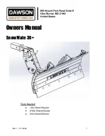 Preview for 1 page of Dawson Snow Mate 36+ Owner'S Manual