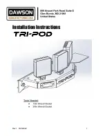 Dawson TRI-POD Installation Instructions предпросмотр