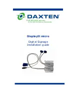 Preview for 1 page of Daxten DISPLAYIT MICRO Installation Manual