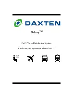 Daxten GALAXY - Installation And Operation Manual preview