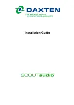 Daxten SCOUTaudio Series Installation Manual preview