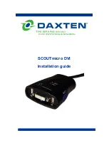 Daxten SCOUTMICRO DVI Installation Manual preview