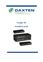 Daxten Voyager 100 Installation Manual preview