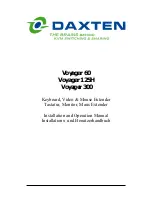 Предварительный просмотр 1 страницы Daxten Voyager 125H Installation And Operation Manual