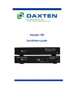 Daxten Voyager 300 Installation Manual предпросмотр