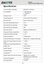 Preview for 3 page of DAXYS Smart Folding Lock User Manual