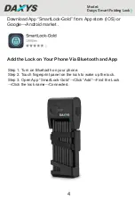 Preview for 4 page of DAXYS Smart Folding Lock User Manual