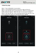 Preview for 6 page of DAXYS Smart Folding Lock User Manual