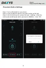 Preview for 7 page of DAXYS Smart Folding Lock User Manual