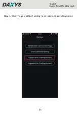 Preview for 11 page of DAXYS Smart Folding Lock User Manual