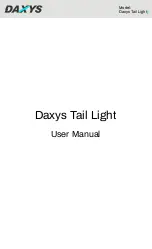 DAXYS Tail Light User Manual предпросмотр