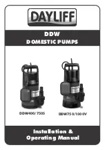 DAYLIFF DDW 1000V Installation & Operating Manual preview