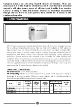 Preview for 4 page of DAYLIFF DSTEAM90 Installation & Operating Manual