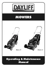 Preview for 1 page of DAYLIFF Mower-P Operating & Maintenance Manual