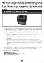 Preview for 3 page of DAYLIFF PVm015 Installation & Operating Manual