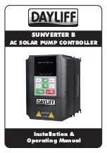 Preview for 1 page of DAYLIFF SUNVERTER B Installation & Operating Manual