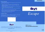 Days 338 Escape LITE User Manual предпросмотр