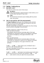 Предварительный просмотр 4 страницы Days BE05W Assembly And Operating Manual