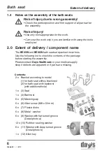 Preview for 6 page of Days BE05W Assembly And Operating Manual