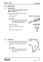 Предварительный просмотр 7 страницы Days BE05W Assembly And Operating Manual