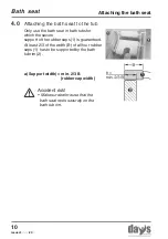 Preview for 10 page of Days BE05W Assembly And Operating Manual