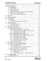 Preview for 4 page of Days Strider MD 3 Operating Manual