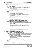 Preview for 12 page of Days Strider MD 3 Operating Manual