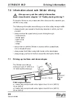 Preview for 28 page of Days Strider MD 3 Operating Manual