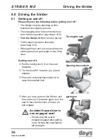 Preview for 36 page of Days Strider MD 4 Operating Manual